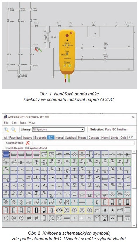 Constructor – editor elektrického schématu s funkčním testem